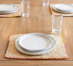Sallie Ruffle Edge Rectangle Placemat - Set of 4
