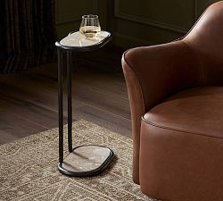 Emeren Oval Marble C- Table (30")