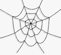 Light Up Faux Hairy Spider Webs - Set of 2