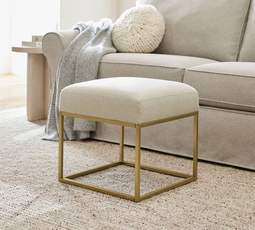 Millie Square Accent Stool by Pottery Barn
