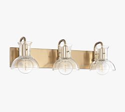 Open Box: Benjamin Triple Sconce (24") - Aged Brass