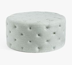 Tufted Round Upholstered Ottoman