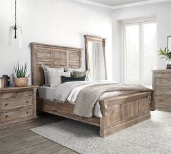 Addison Distressed Mango Wood Floor Mirror