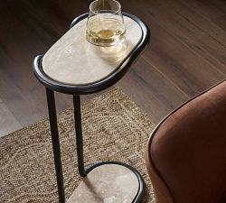 Emeren Oval Marble C- Table (30")