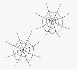Light Up Faux Hairy Spider Webs - Set of 2