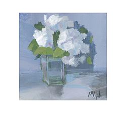 Glass Vase Floral Framed Print