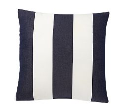 Open Box: Sunbrella® Awning Striped Outdoor Pillow (18") - Navy