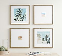 Open Box: Wood Gallery Frame, 16"x20" (5"x7", 11"x14" Opening) - Natural