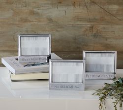 Mom &amp; Dad Signature Metal Picture Frames