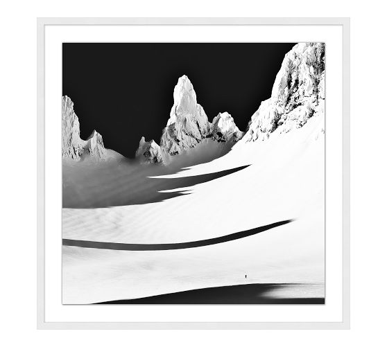 Mountain Skyscrapers Framed Print