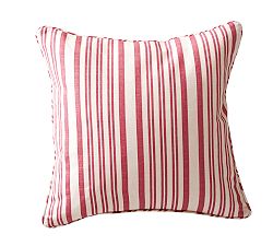 Open Box: Antique Striped Print Pillow Cover, 20" - Red
