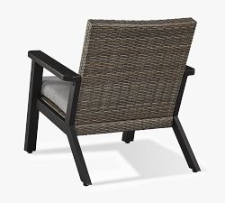 Beta Wicker Outdoor Lounge Chairs, Set of 2