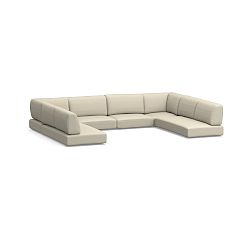 Rockport Outdoor 6Pc Cushion (1LA/1RA Loveseat/2 Crn/2 Armless); High Performance Canvas, Natural