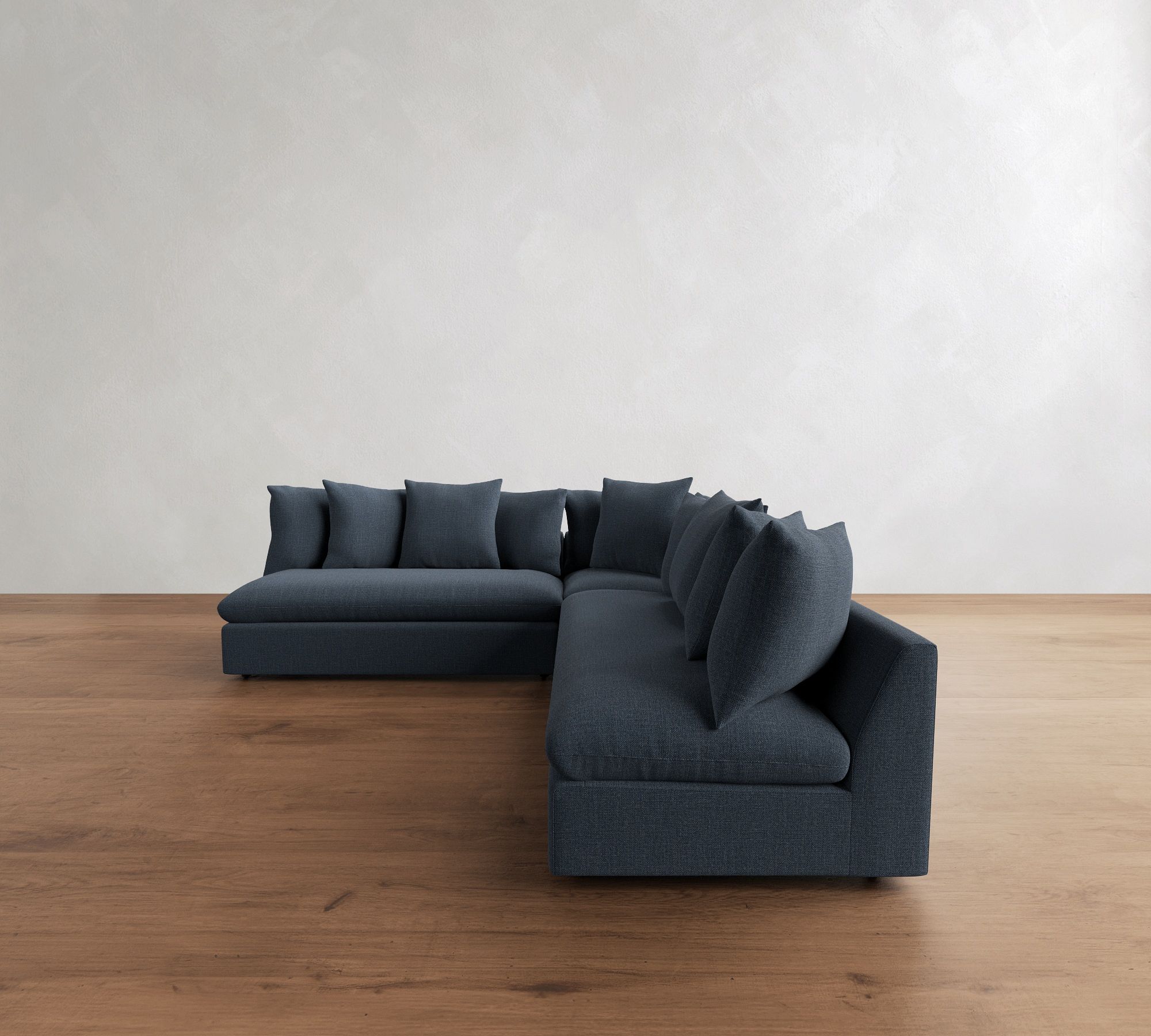 Union Scatterback Armless 3-Piece L-Shaped Sectional (107")