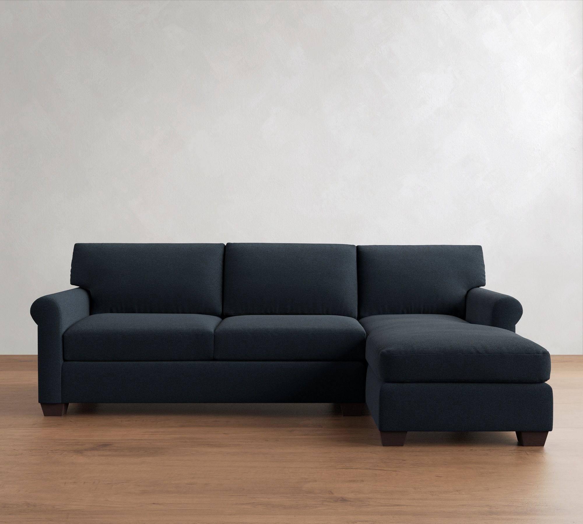 York Roll Arm Chaise Sleeper Sectional (119") - thumbnail 2