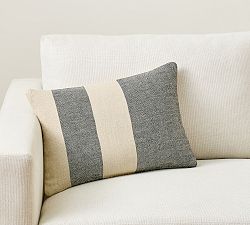 Bold Striped Lumbar Pillow