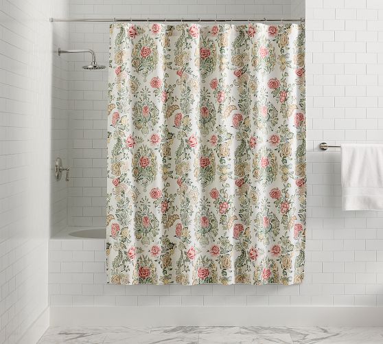 Pottery Barn Kravet Grandiflora Shower Curtain - Thumbnail 3