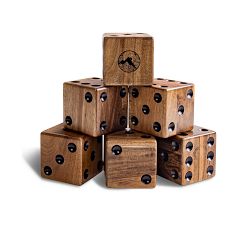 Oversized Acacia Wood Dice
