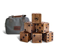 Oversized Acacia Wood Dice