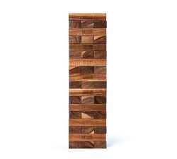 Oversized Acacia Wood Tumbling Tower