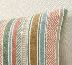 Kravet Reed Stripe Lumbar Pillow