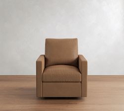 Westwood Slim Arm Leather Swivel Glider Recliner