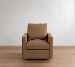 Westwood Slim Arm Leather Swivel Glider Recliner