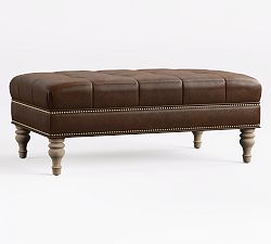 Martin Leather Ottoman