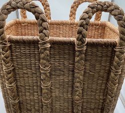 Open Box: Beachcomber Handwoven Rectangular Baskets, Oversized 29"W x 29"H - Natural