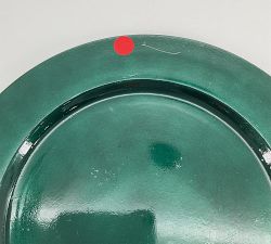 Open Box: Caterers Box Charger Plates, Set of 12 - Green