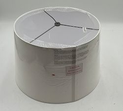 Open Box: Gallery Linen Tapered Drum Shade, Large 17" - White