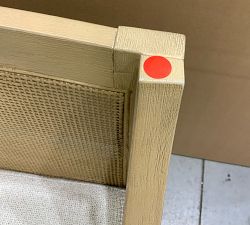 Open Box: Atwood Cane Counter Stool - Performance Boucle Oatmeal - Seadrift