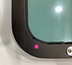 Open Box: Alvery Wall Mirror, 36"W x 29.5"H - Dark Walnut