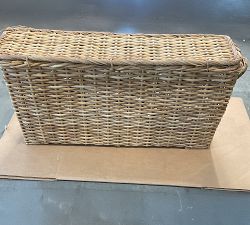 Open Box: Aubrey Handwoven Oversized Lidded Basket - Natural