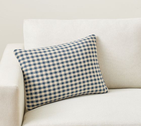Blaine Check Lumbar Pillow