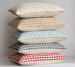Blaine Check Lumbar Pillow