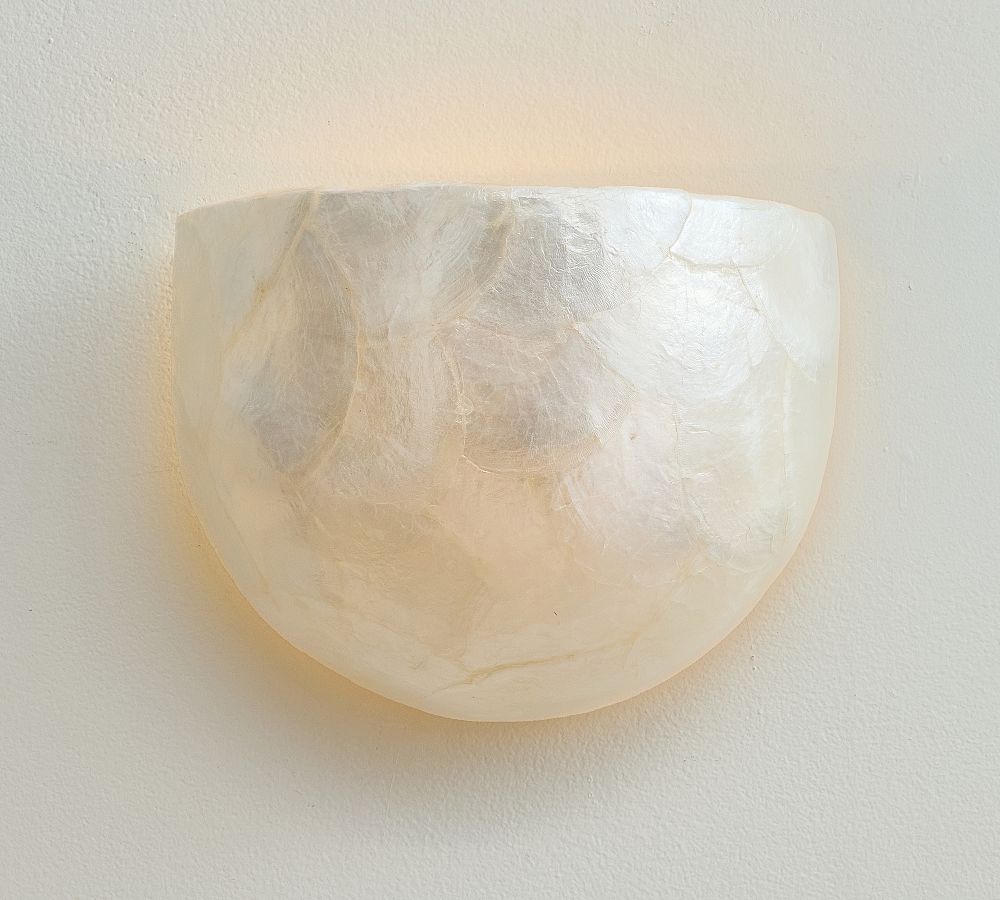 Isabel Capiz Demi Lune Sconce (10")
