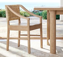 Bolinas Woven Back Dining Armchair