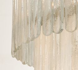 Kiara Tiered Glass Round Chandelier (24"-30")
