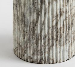 Marlo Stone Ribbed Table Lamp (26")