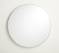 Open Box: Linden Round Mirror (34") - Chrome 