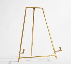 Open Box: Logan Metal Tabletop Frame Easel Stand, Large - Brass