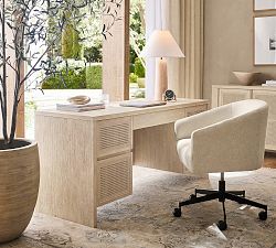 Marina Cane Executive Desk (64")