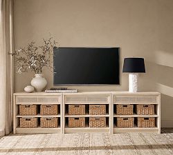 Marina Cane Storage Shelf Console (72"-144")