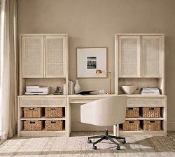 Marina Cane Storage Shelf Desk Set (126")