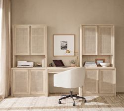 Marina Cane Tall 2-Piece Storage Cabinet (36")