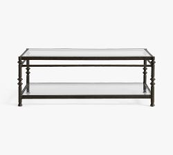 Estelle Rectangular Glass Coffee Table (49")