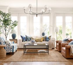 Estelle Rectangular Glass Coffee Table (49")