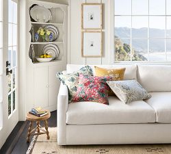 Maia Reversible Floral Striped Pillow