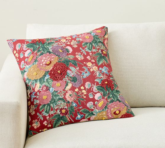 Cheyenne Floral Embroidered Pillow
